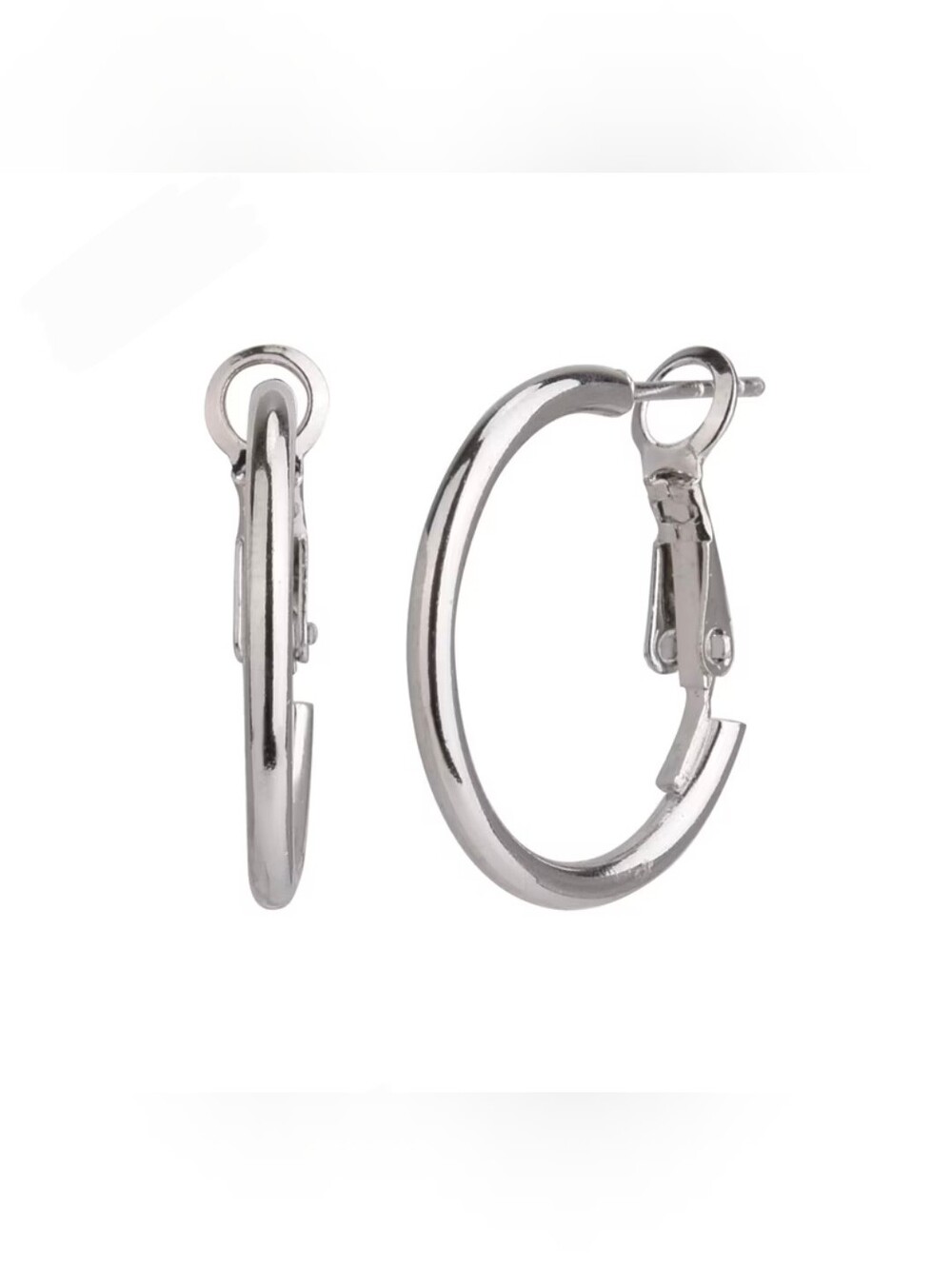 Small Silver Hoop Earrings - Polished Silver Women’s Jewelry BNIB